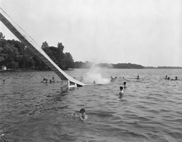 Groomes Bathing Beach - Old Photo (newer photo)